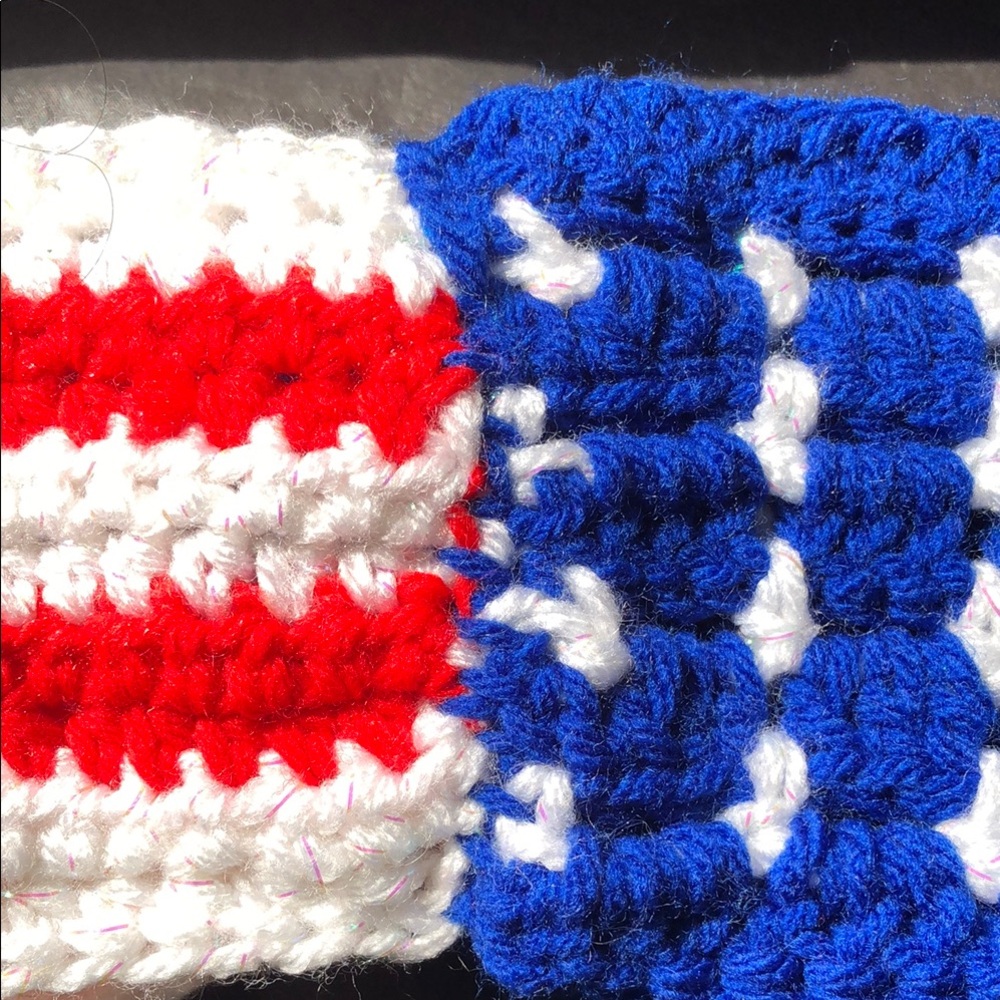 Blue and White Star Hair Bow Accessory - Picture 8 of 11